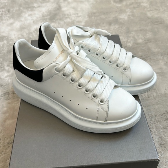 Alexander McQueen White and Black Sneakers